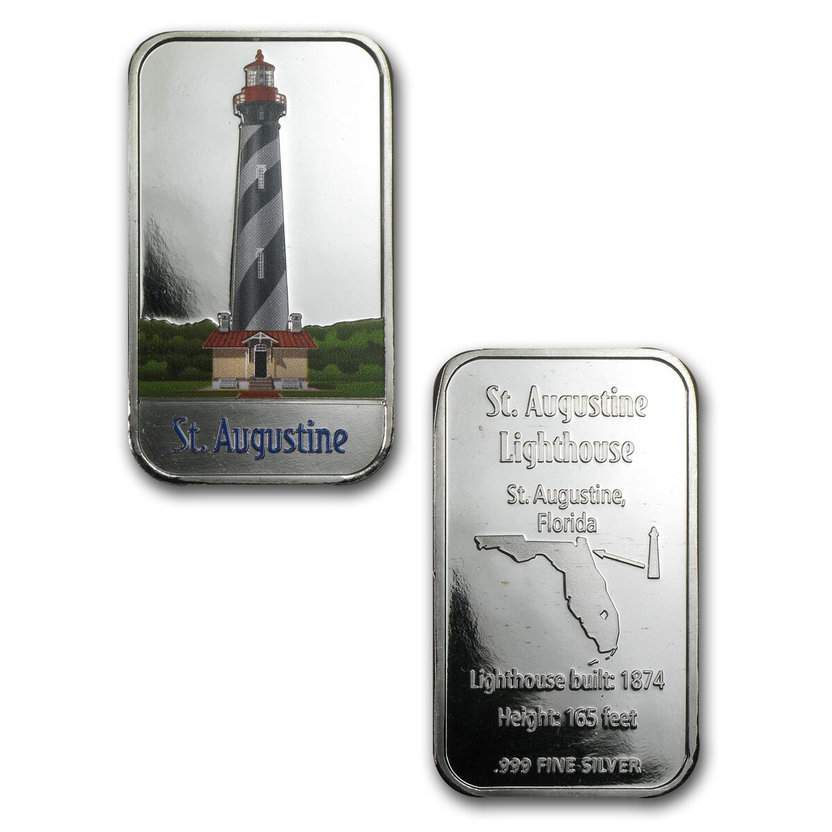 (12) 1 oz Silver Bar - Lighthouses of America Set (w/Box)