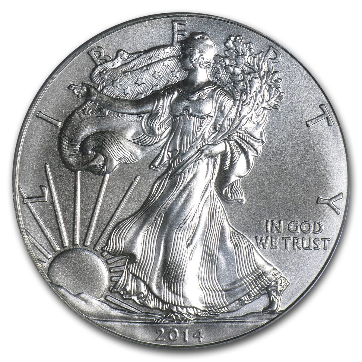 2014 American Silver Eagle MS-70 PCGS (FS®, Mercanti Signed)