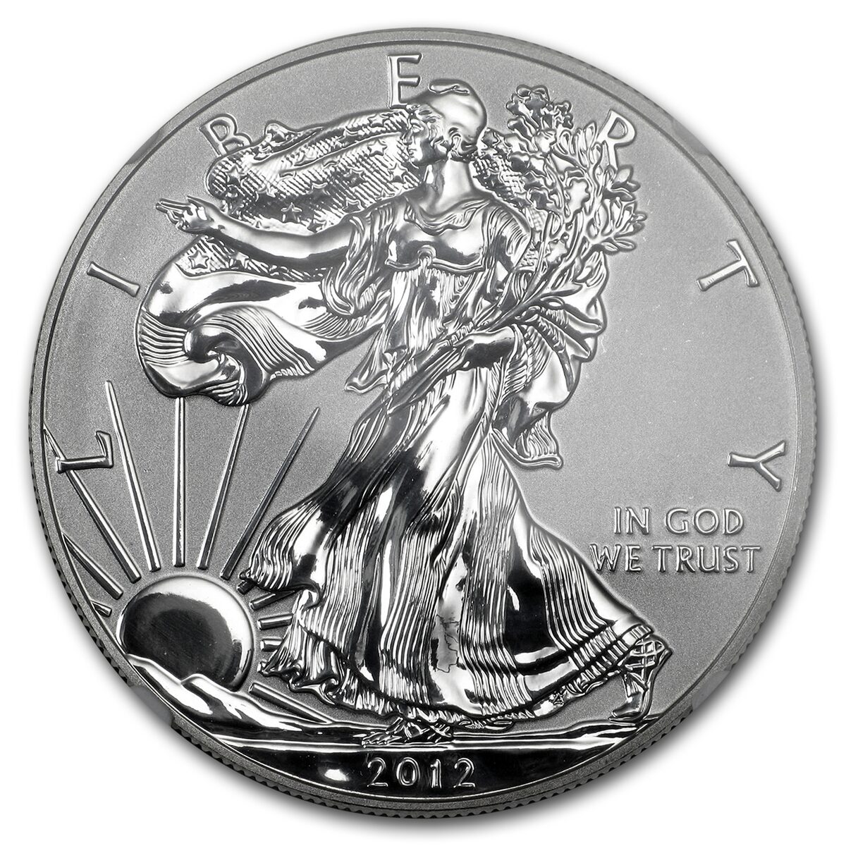 2012-S Reverse Proof Silver Eagle PF-70 NGC