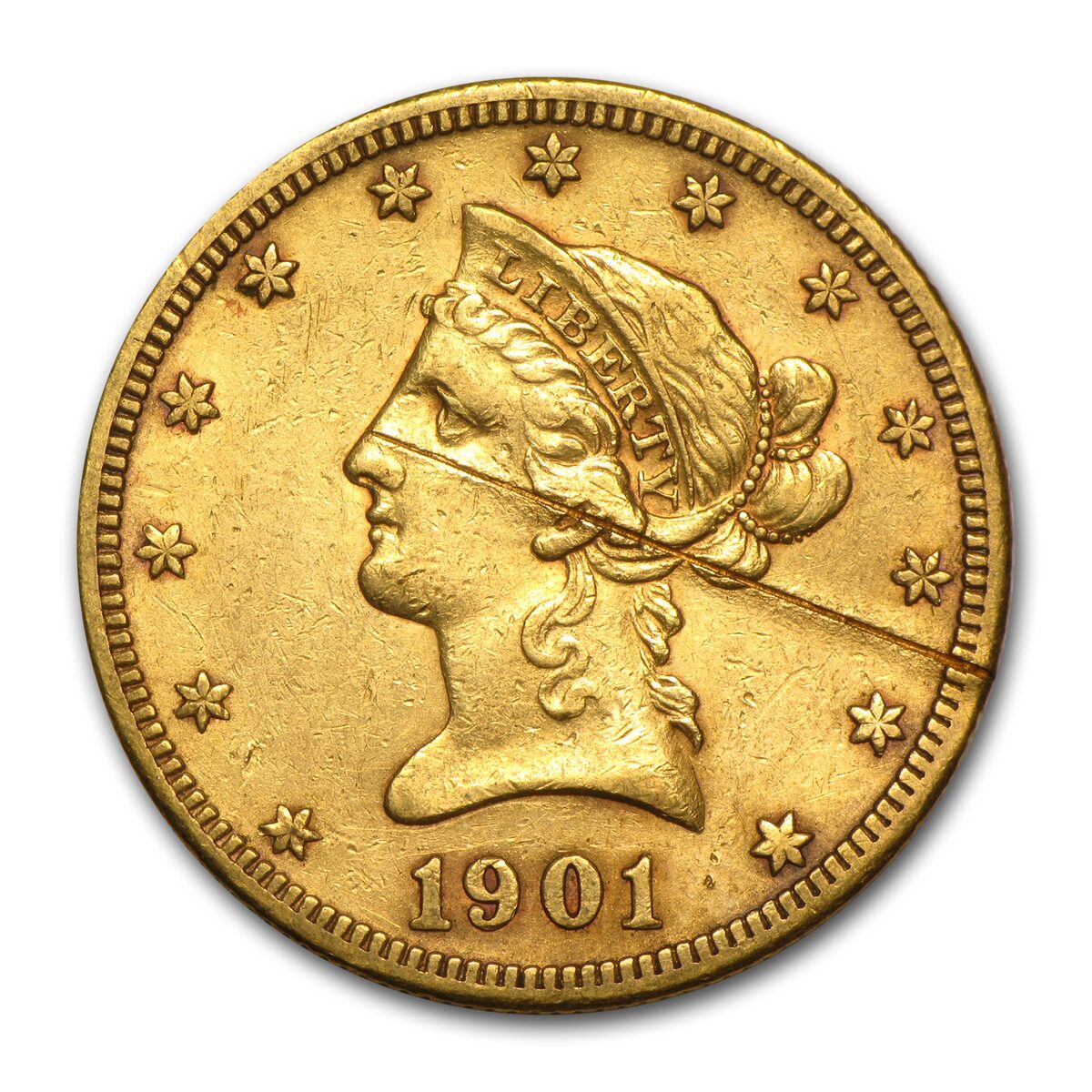 $10 Liberty Gold Eagle (Damaged)
