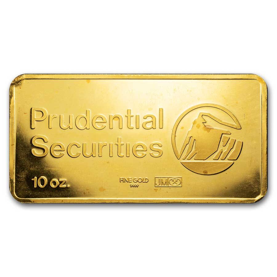 10 oz Gold Bar - Johnson Matthey (Prudential Securities)