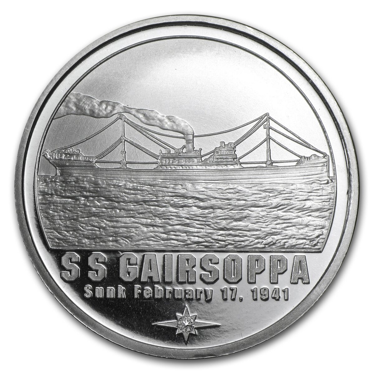 1 oz Silver Round - SS Gairsoppa