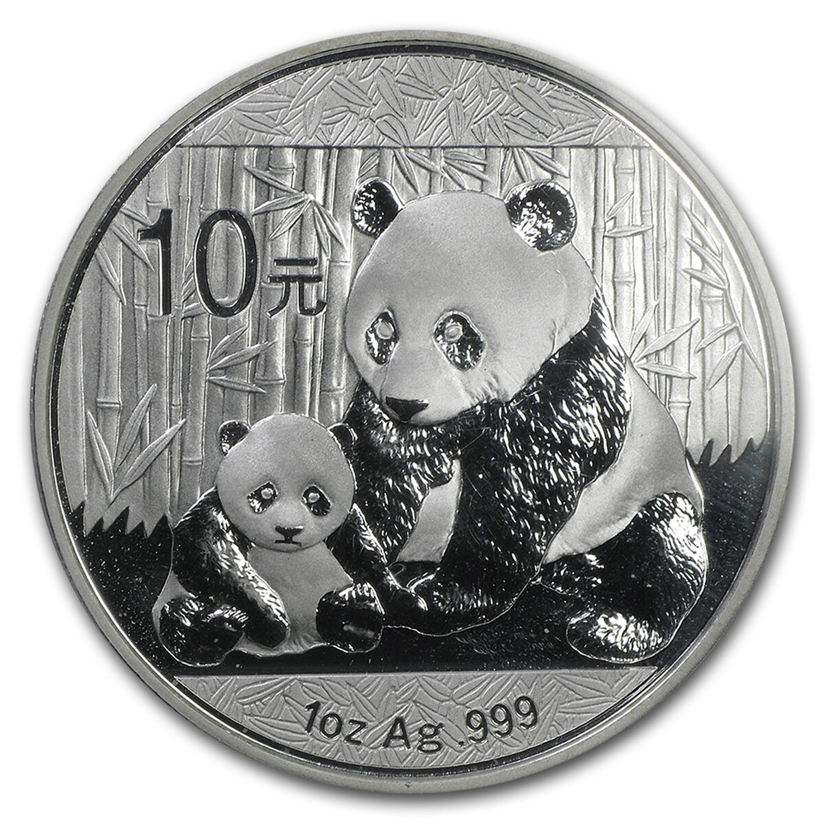 2012 China 1 oz Silver Panda MS-69 PCGS (FirstStrike®)