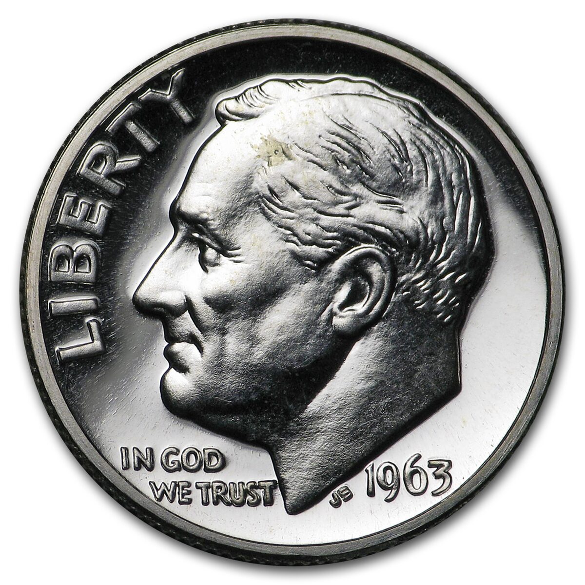 1963 Roosevelt Dime Gem Proof