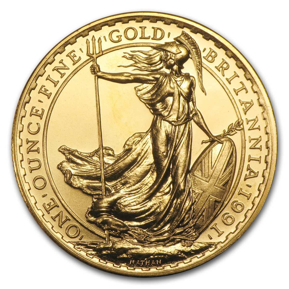 1991 Great Britain 1 oz Gold Britannia BU