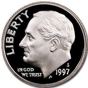 1997-S Roosevelt Dime Gem Proof