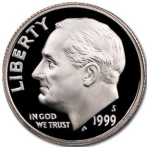 1999-S Roosevelt Dime Gem Proof