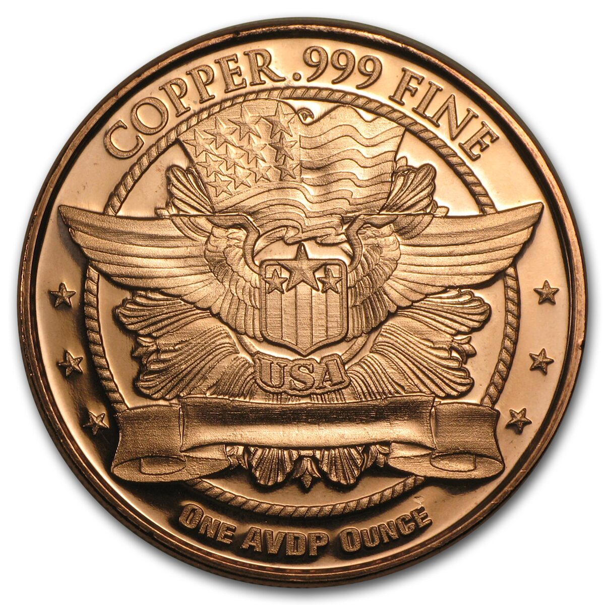 1 oz Copper Round - Walking Liberty