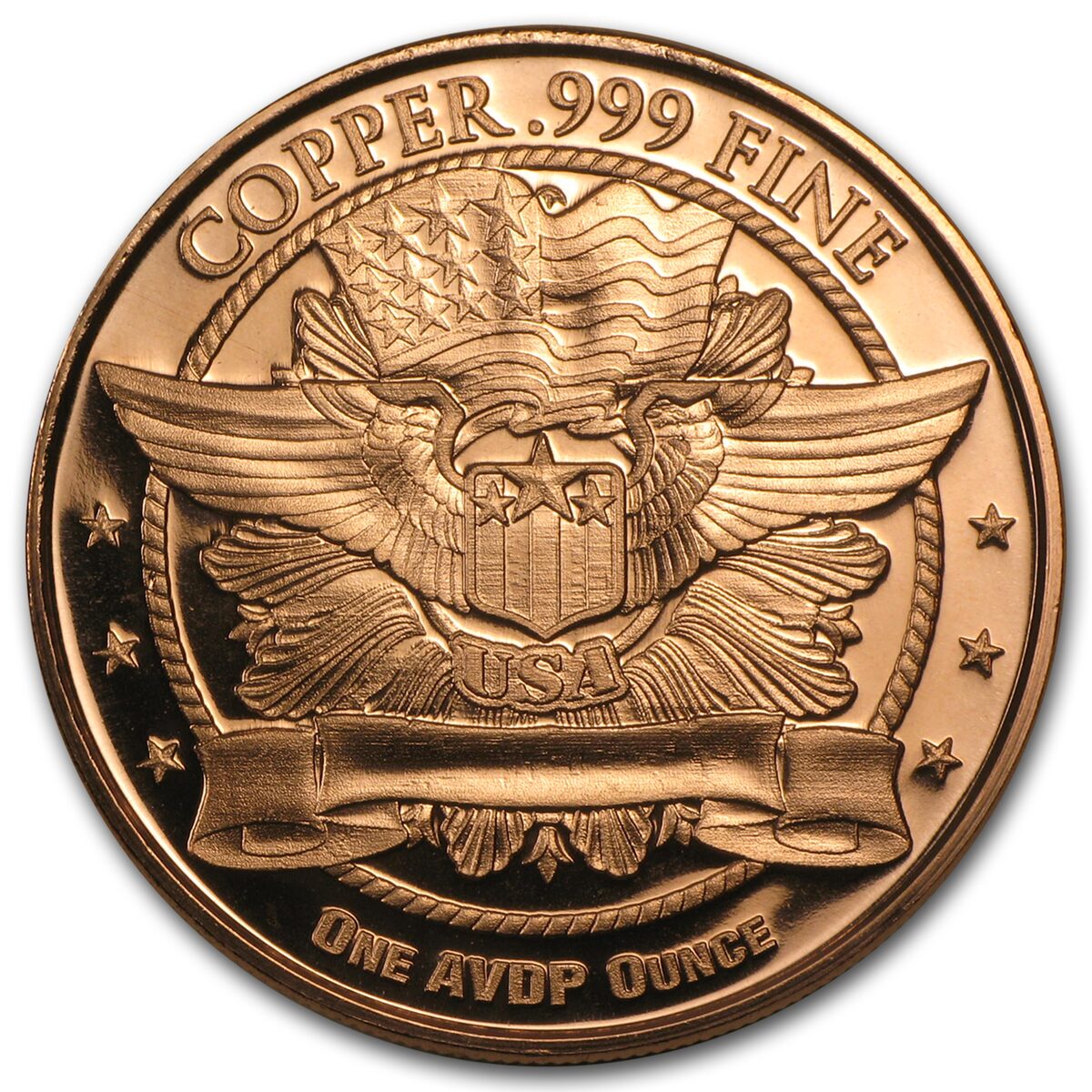 1 oz Copper Round - Standing Liberty