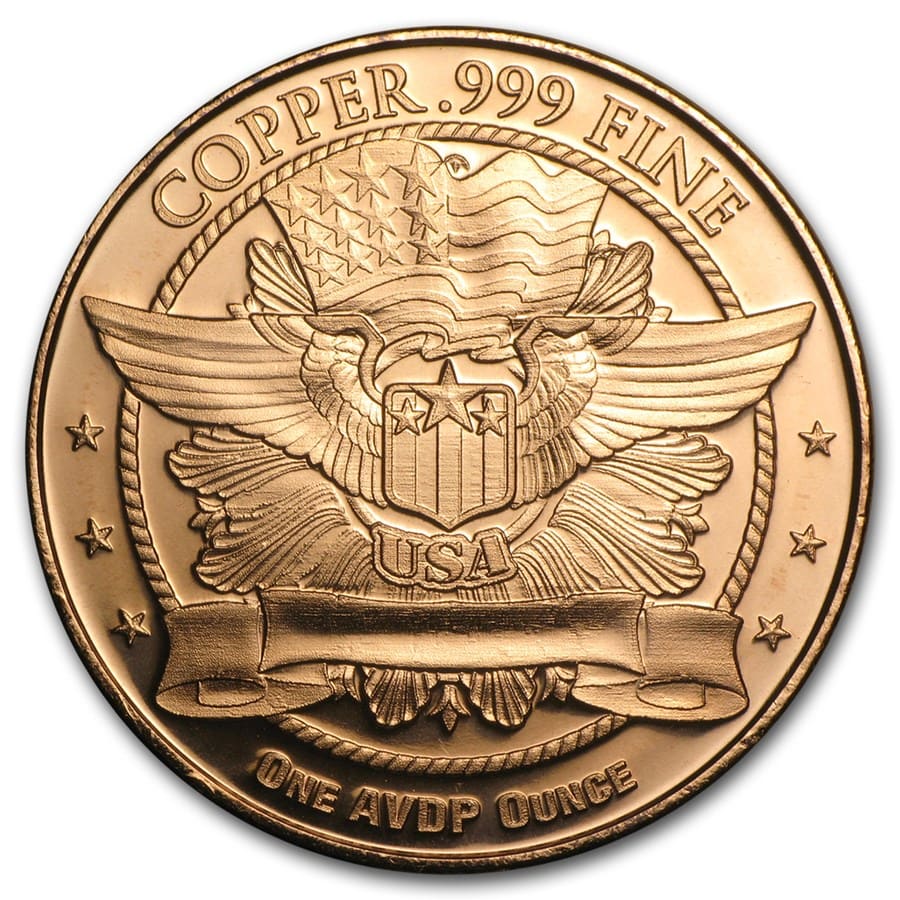 1 oz Copper Round - Trade Dollar