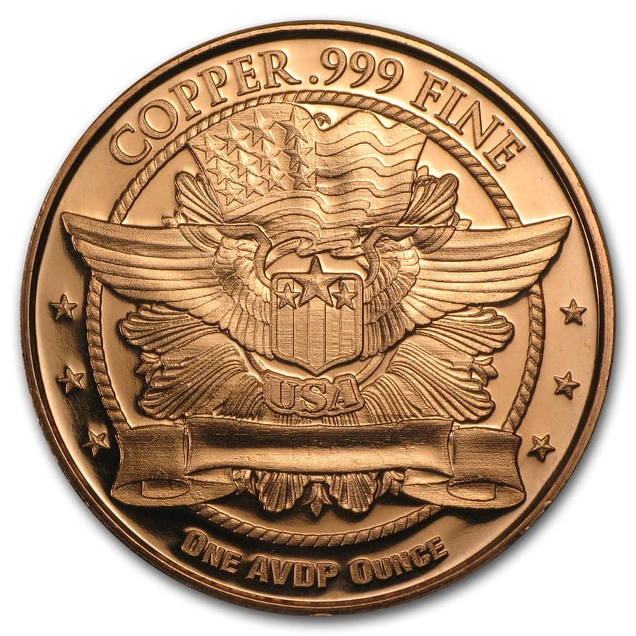 1 oz Copper Round - Saint-Gaudens