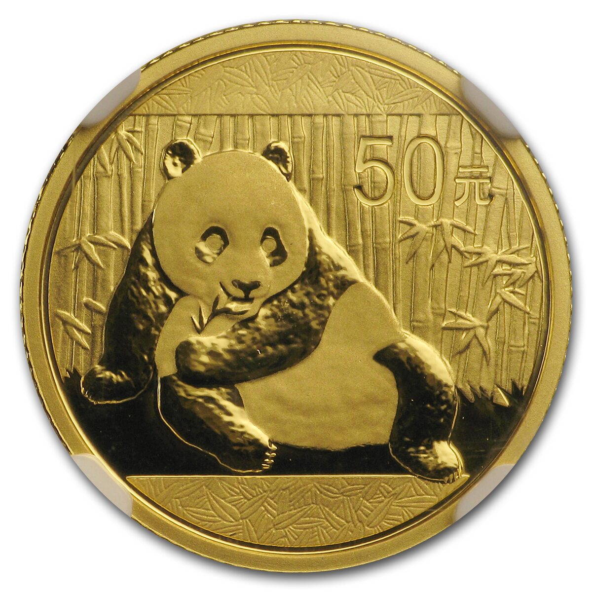 2015 China 1/10 oz Gold Panda MS-70 NGC (ER/FR)
