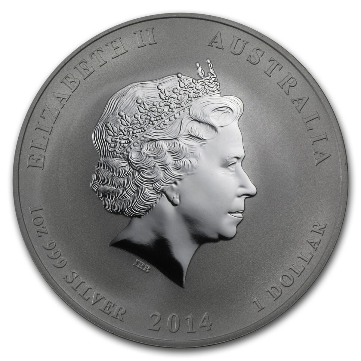 2014 Australia 1 oz Silver Lunar Horse BU (SII, Lion Privy)
