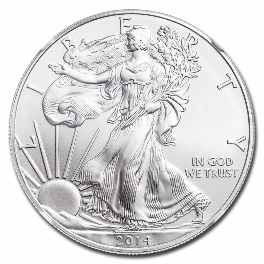 2014 American Silver Eagle MS-69 NGC