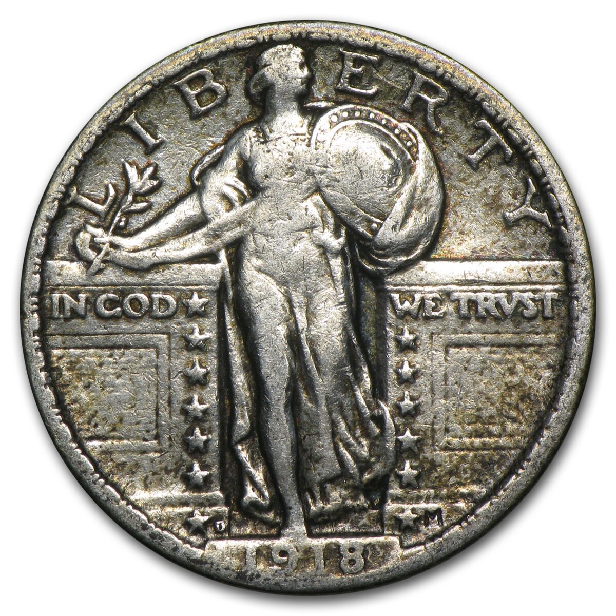 1918-D Standing Liberty Quarter VG