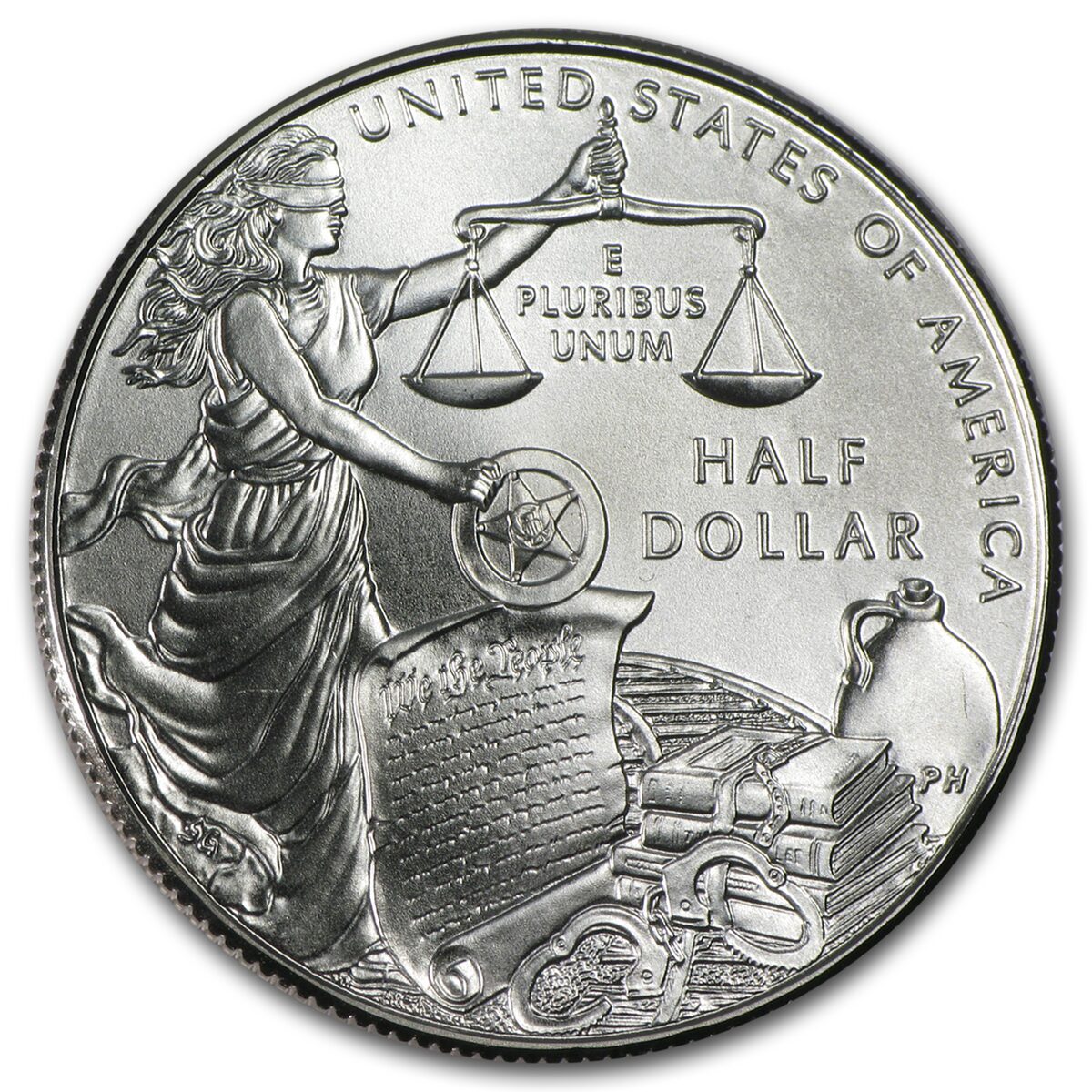 2015-D U.S. Marshals Svc 1/2 Dollar Clad Commem BU (w/Box & COA)