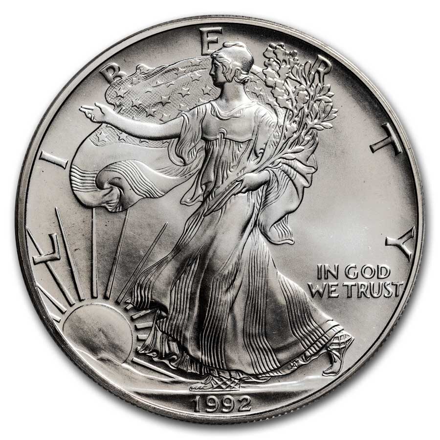 1992 American Silver Eagle MS-70 PCGS