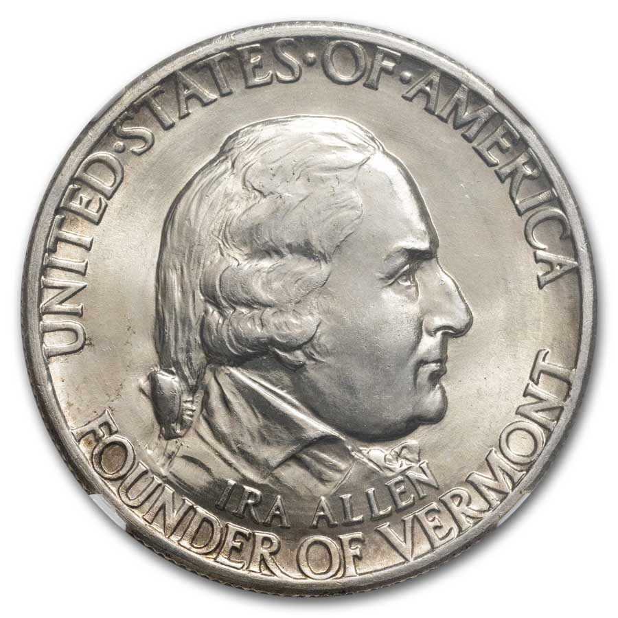 1927 Vermont Sesquicentennial Half Dollar MS-65 NGC