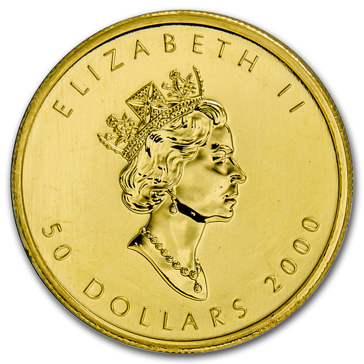 2000 Canada 1 oz Gold Maple Leaf Fireworks Privy BU