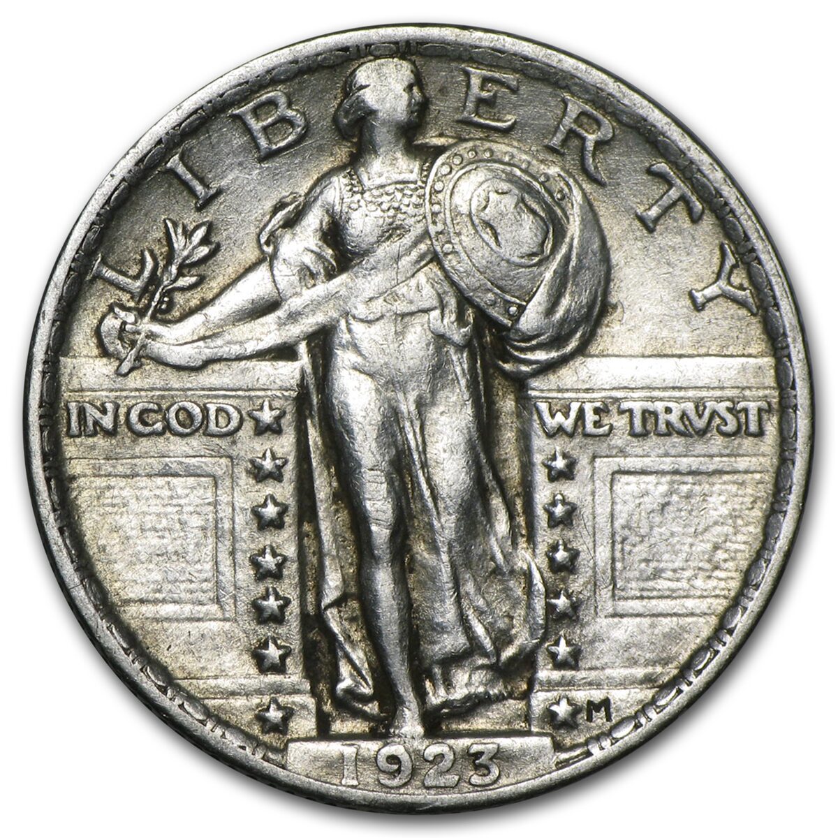 1923 Standing Liberty Quarter AU
