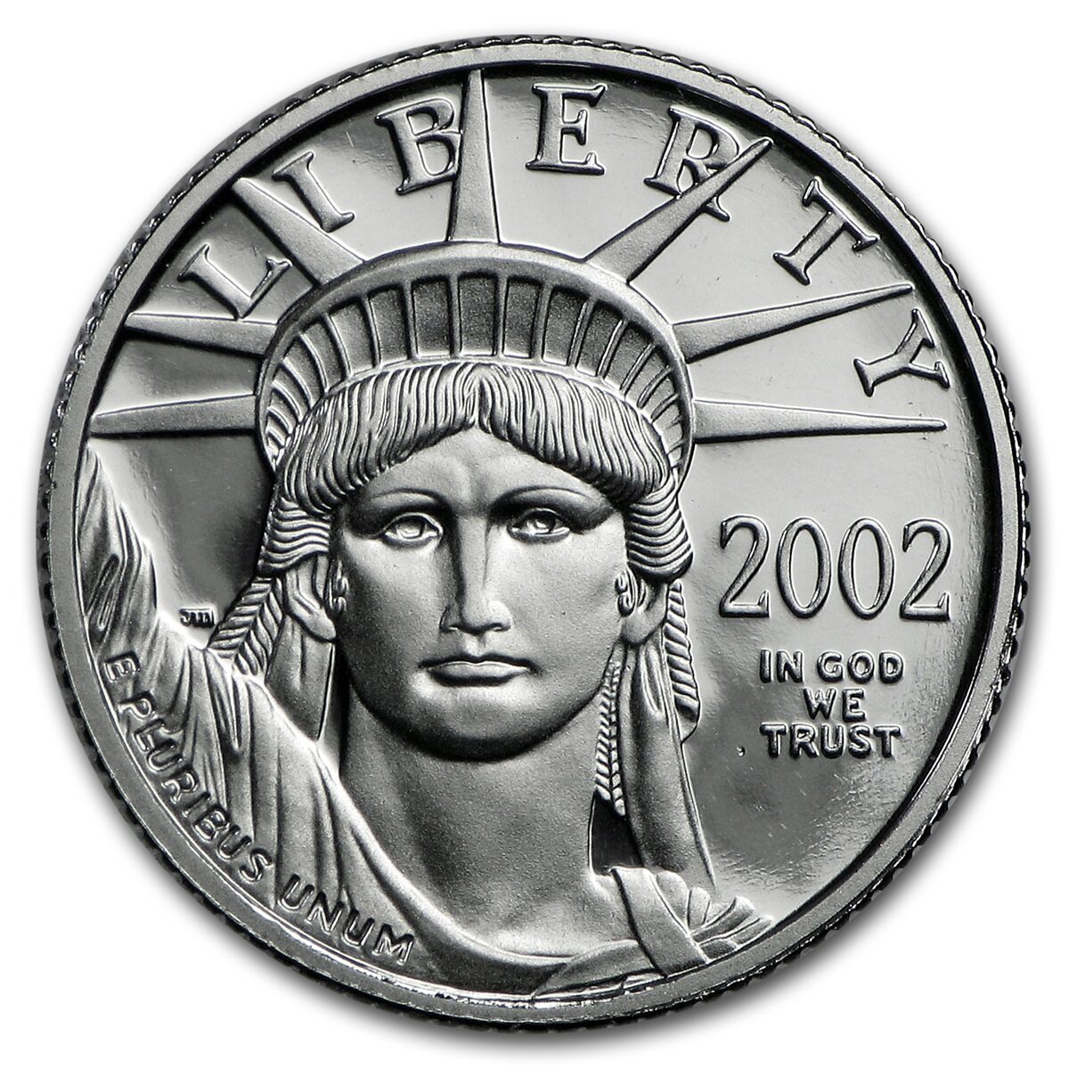 2002-W 1/10 oz Proof American Platinum Eagle (w/Box & COA)
