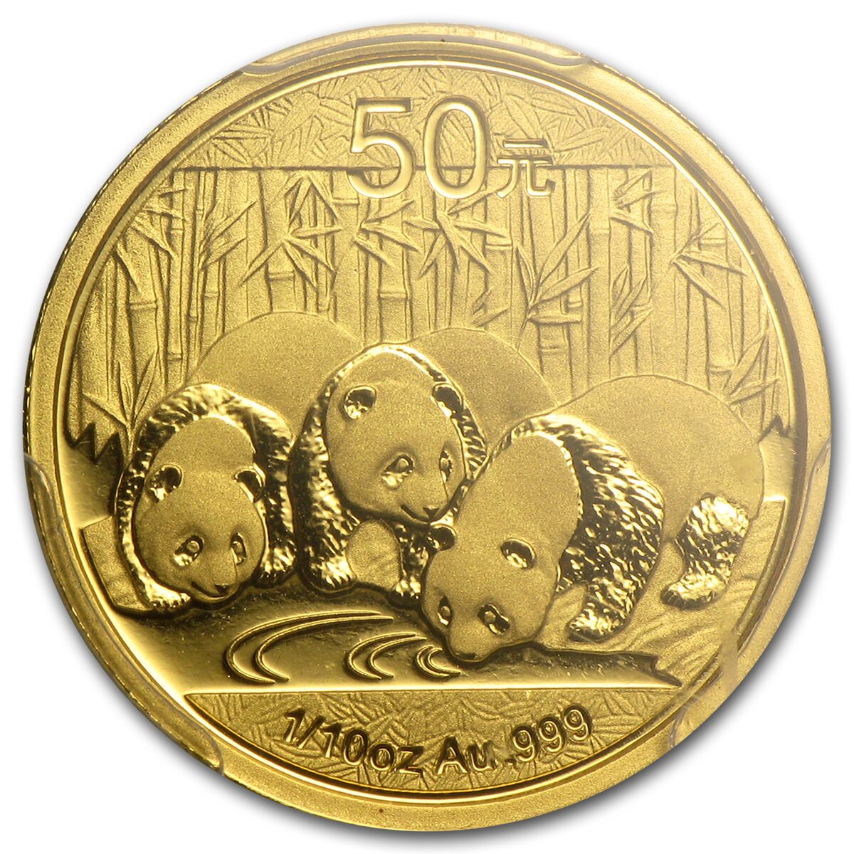 2013 China 1/10 oz Gold Panda MS-69 PCGS (FirstStrike®)