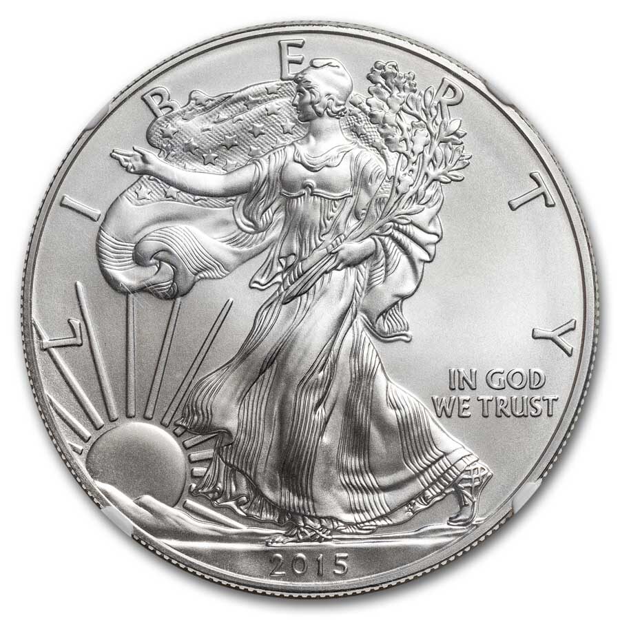 2015-W Burnished Silver Eagle MS-70 NGC (Early Releases)