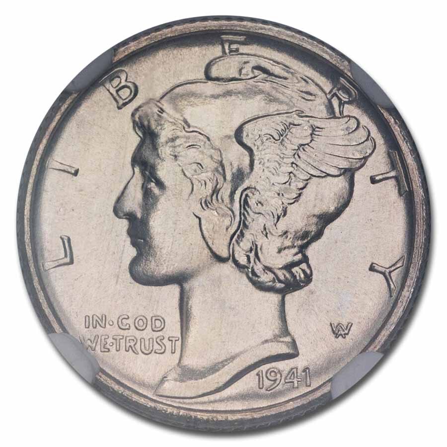 1941-S Mercury Dime MS-67 NGC