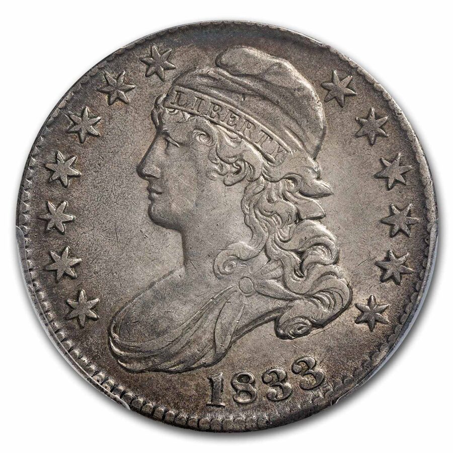 1833 Bust Half Dollar XF-40 PCGS