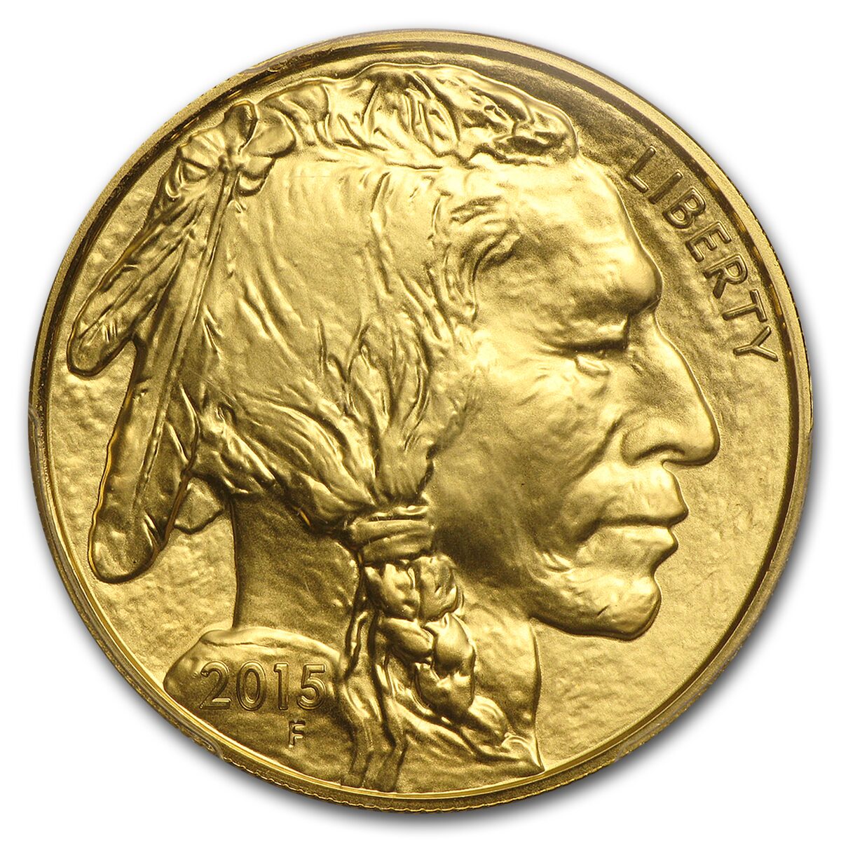 2015 1 oz Gold Buffalo MS-70 PCGS (FS, Gold Foil)