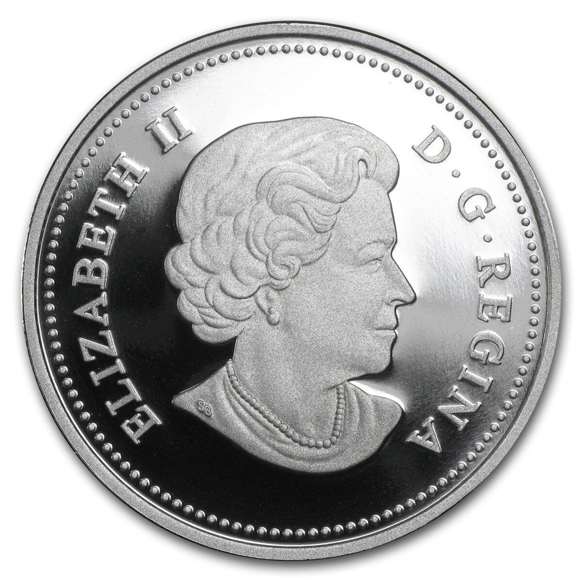 2015 Canada 1 oz Silver $20 Polar Bear (w/Jade Insert)