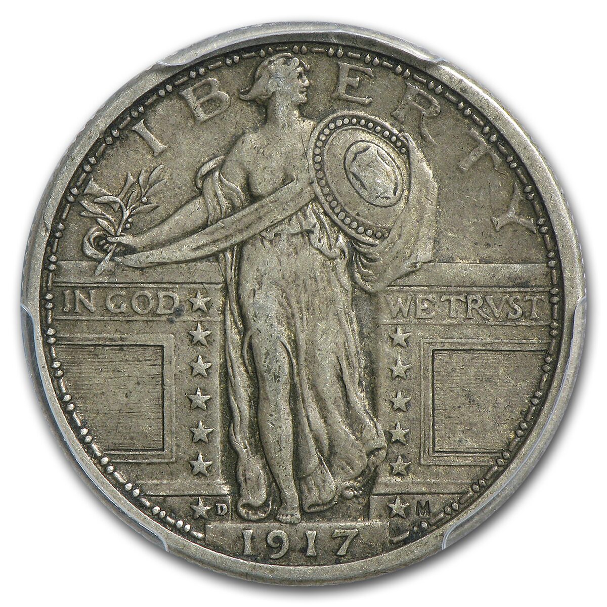 1917-D Standing Liberty Quarter Type-I XF-45 PCGS
