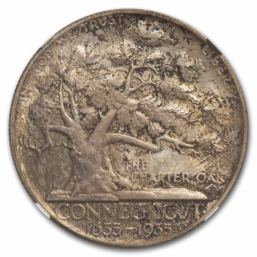 1935 Connecticut Tercentenary Half Dollar MS-66 NGC