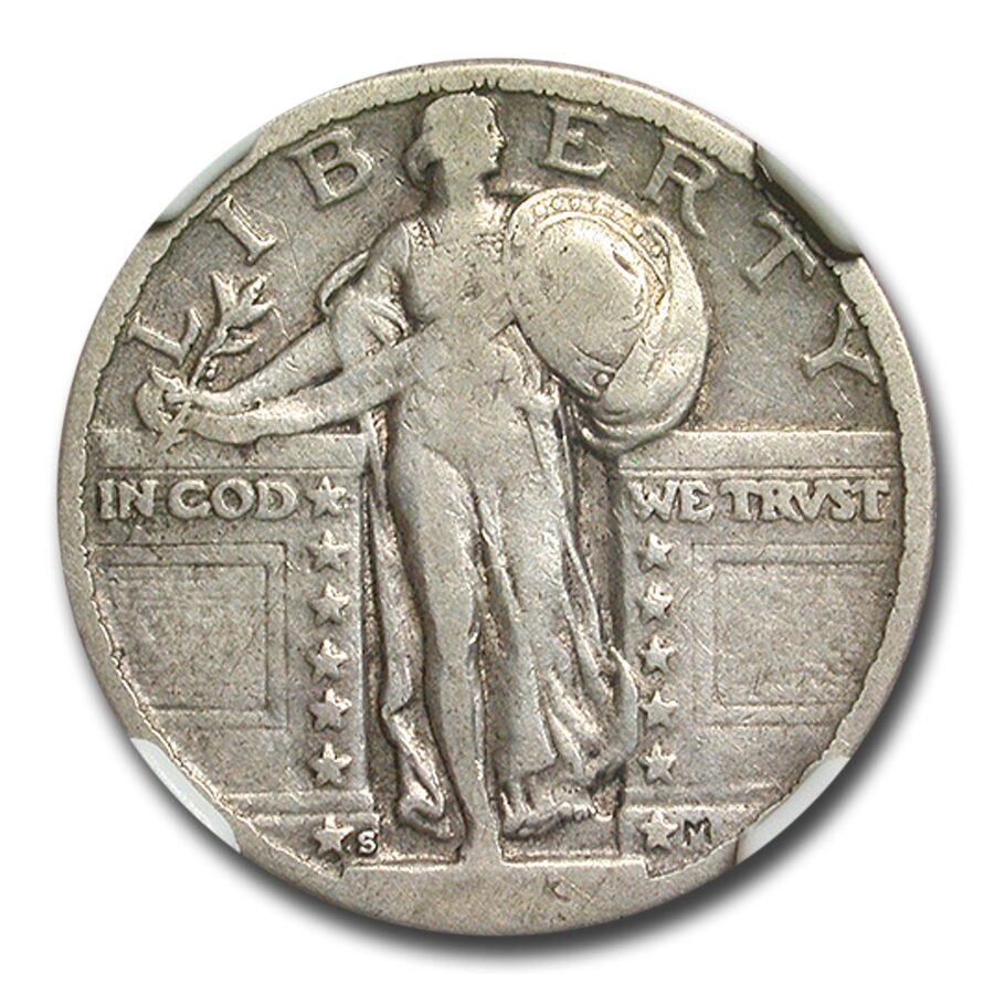 1923-S Standing Liberty Quarter VF-20 NGC