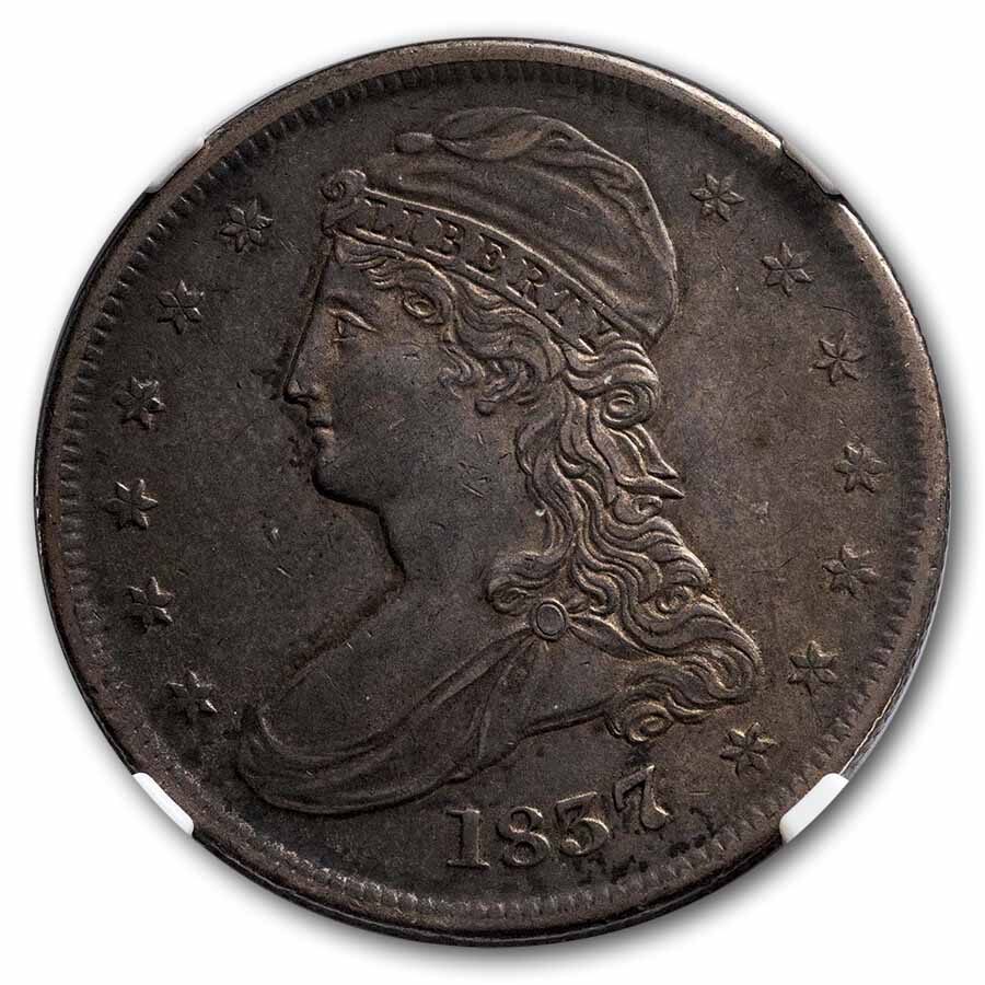 1837 Reeded Edge Half Dollar AU-50 NGC