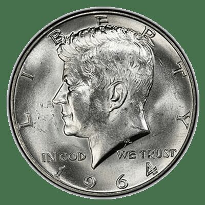 1964 90% Silver Kennedy Half Dollar BU