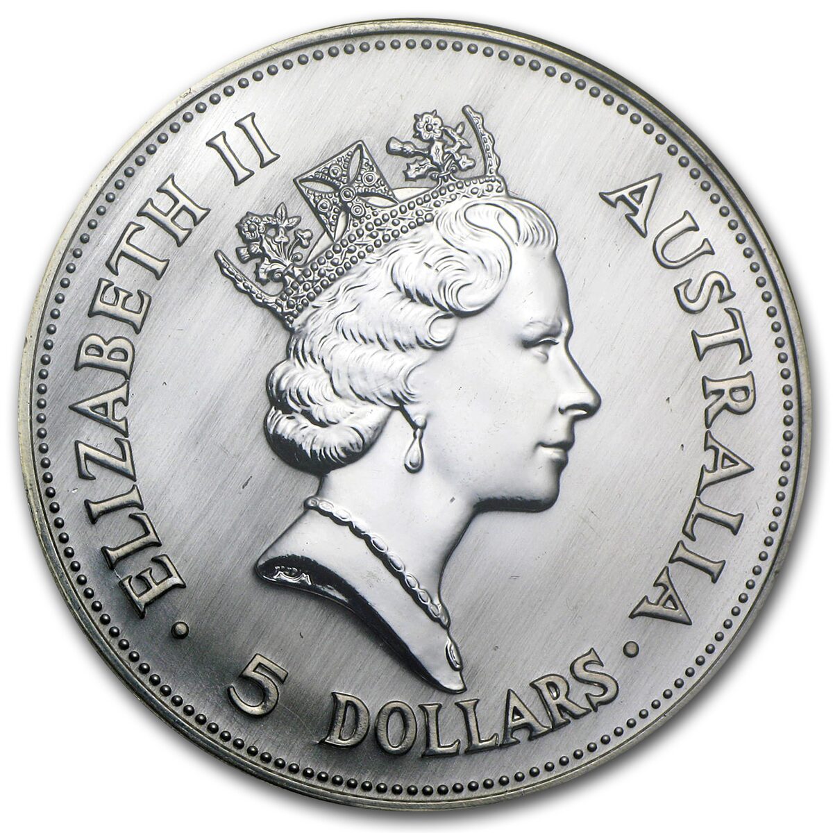 1990 Australia 1 oz Silver Kookaburra BU