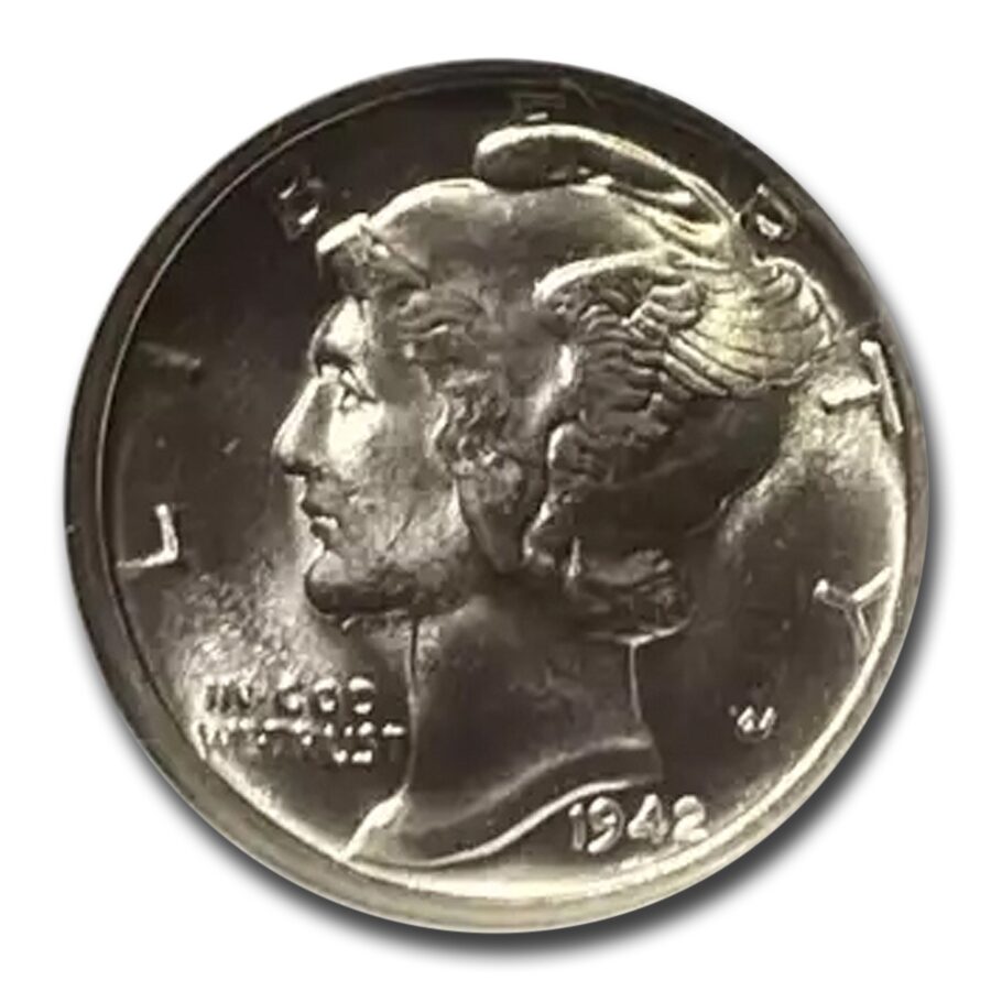 1942-D Mercury Dime MS-66 NGC (FB)