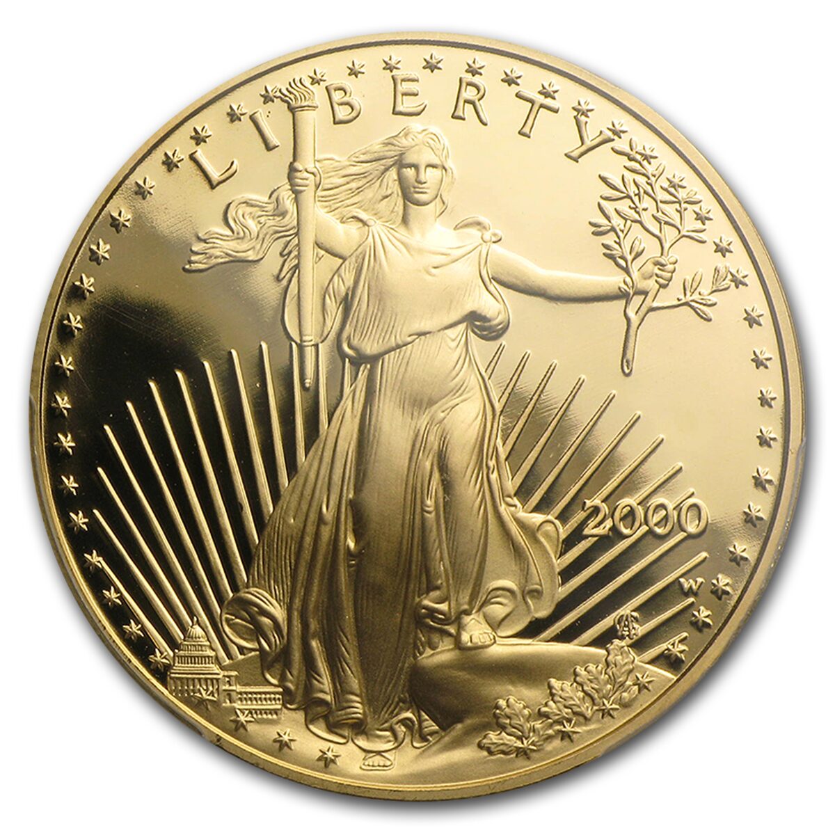 2000-W 1 oz Proof American Gold Eagle PR-70 DCAM PCGS