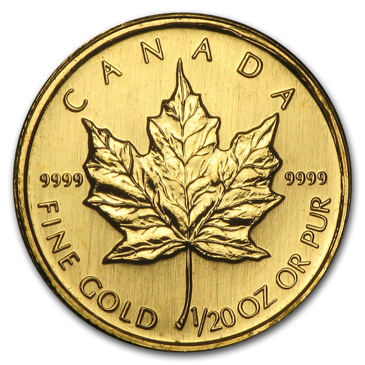 2002 Canada 1/20 oz Gold Maple Leaf BU