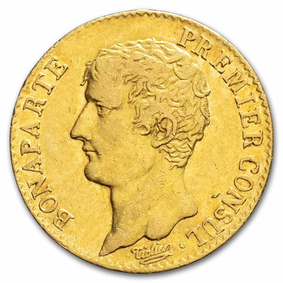 1799-1804 (AN 12-14) France Gold 20 Francs Napoleon Avg Circ