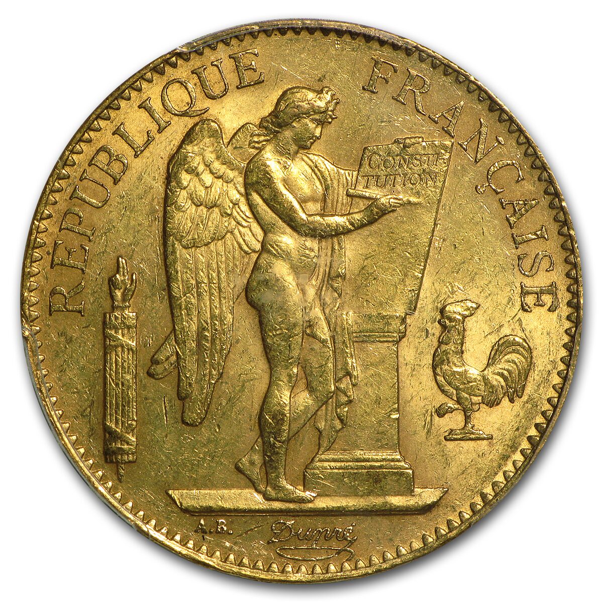 1878-1914 France Gold 100 Francs Lucky Angel BU