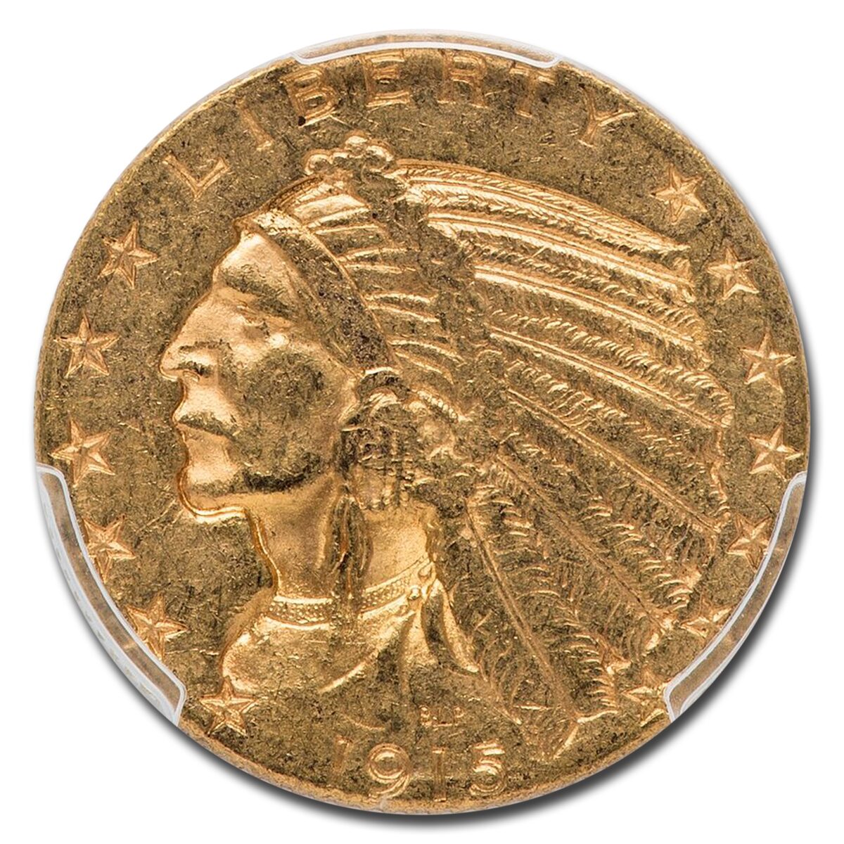 1915-S $5 Indian Gold Half Eagle MS-61 PCGS