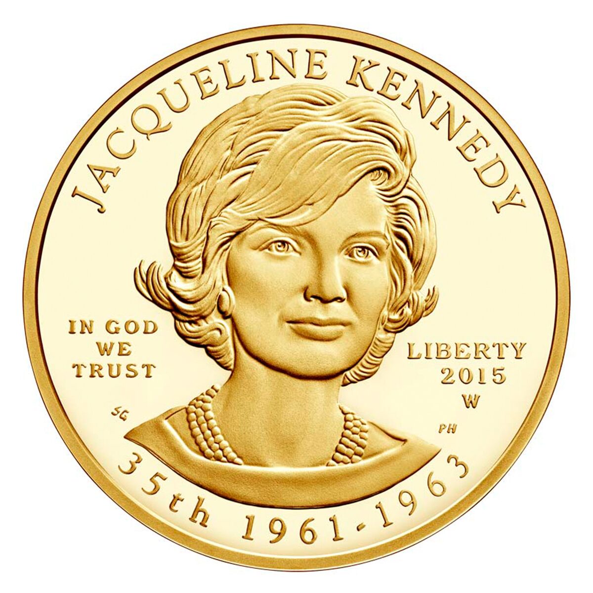 2015-W 1/2 oz Jacqueline Kennedy PF-70 NGC (ER)