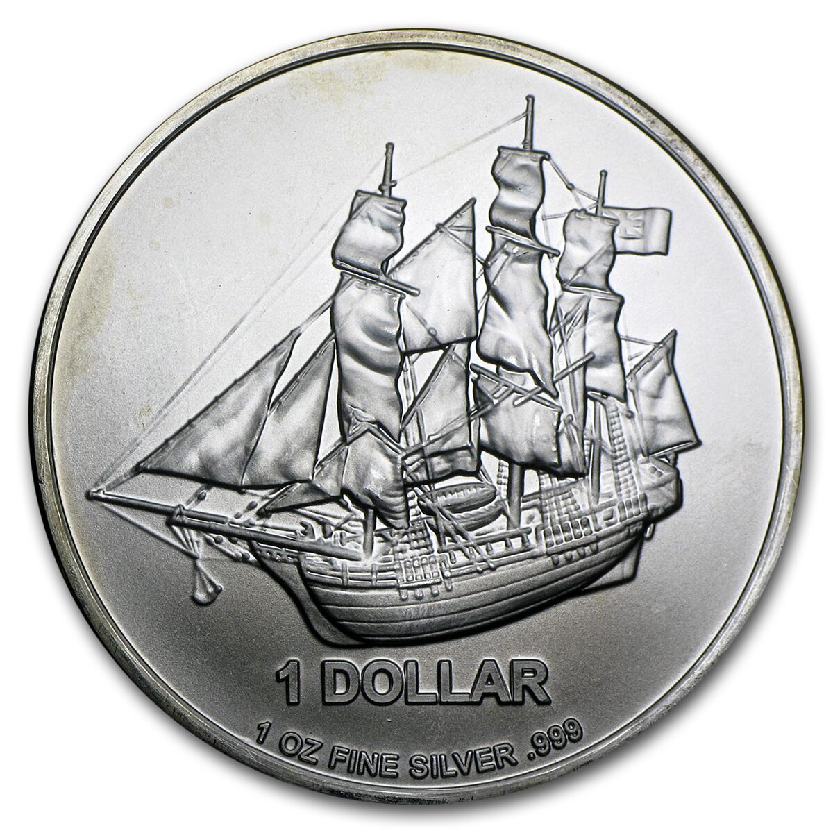 Cook Islands 1 oz Silver Bounty Coin (Random dates, Abrasions)