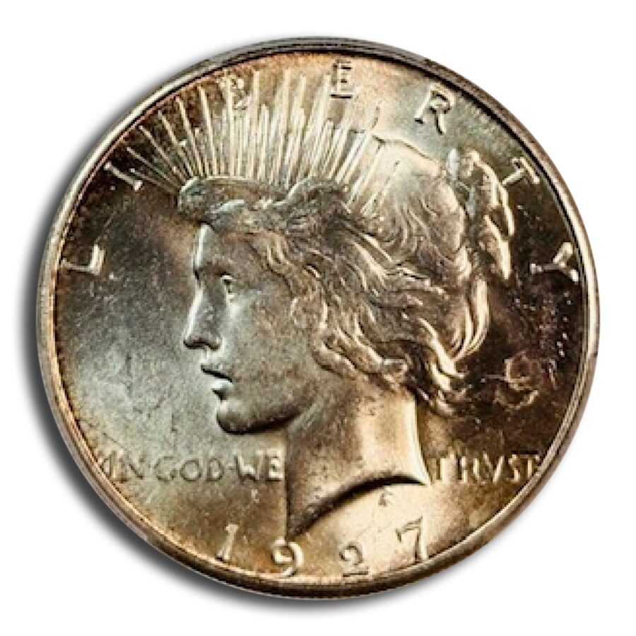 1927-S Peace Dollar MS-62 PCGS