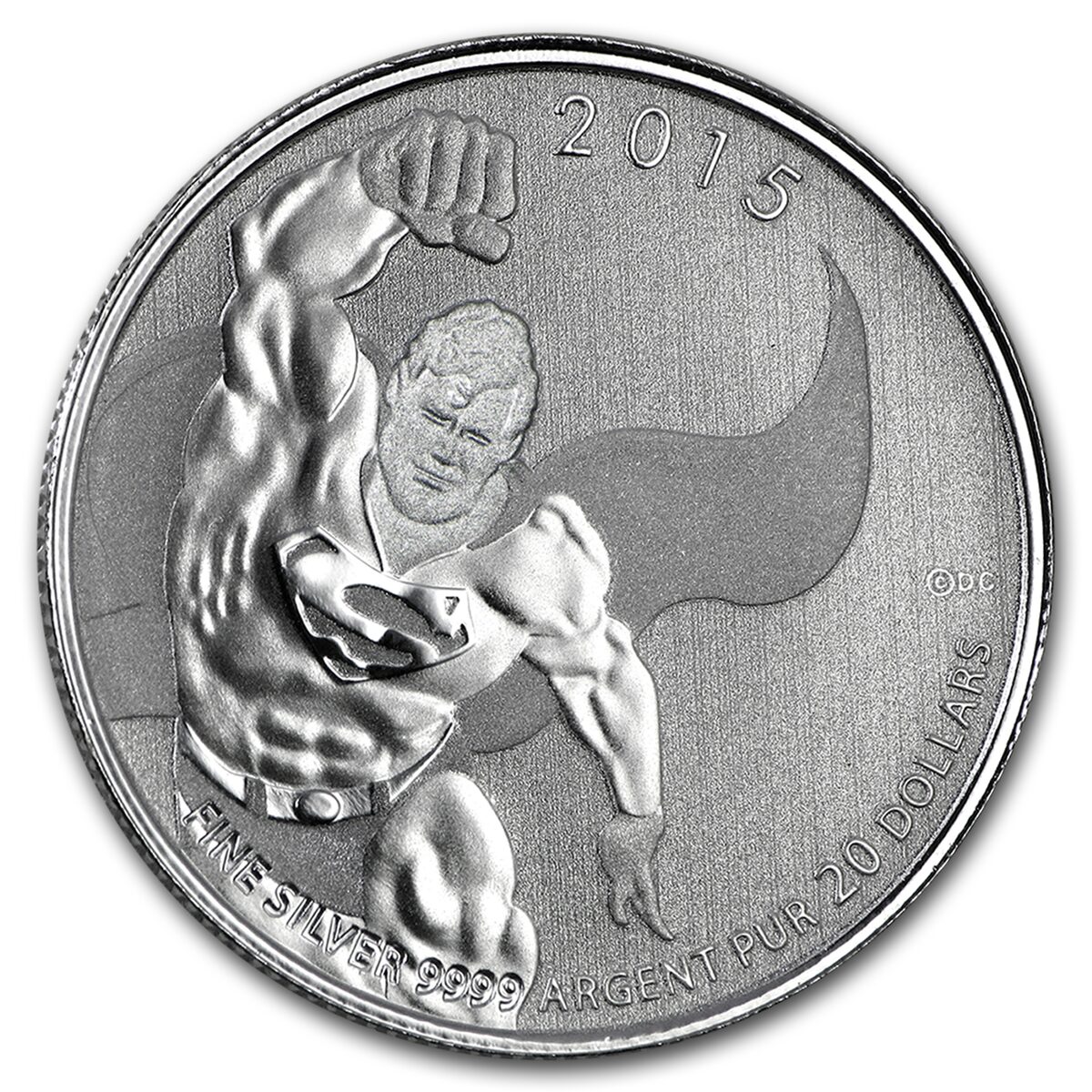 2015 Canada 1/4 oz Silver $20 Original Superman (Coin Only)