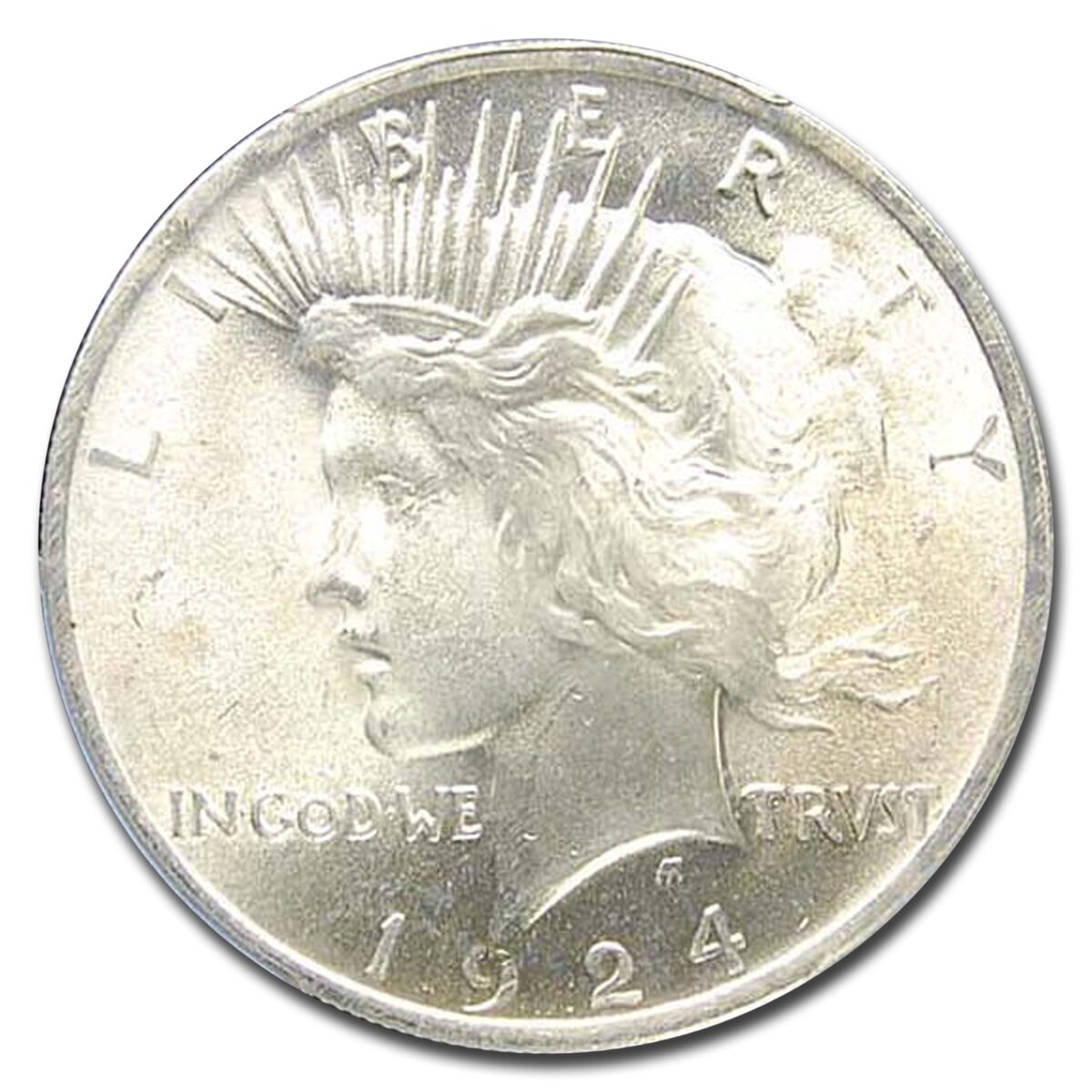 1924 Peace Dollar MS-66 PCGS
