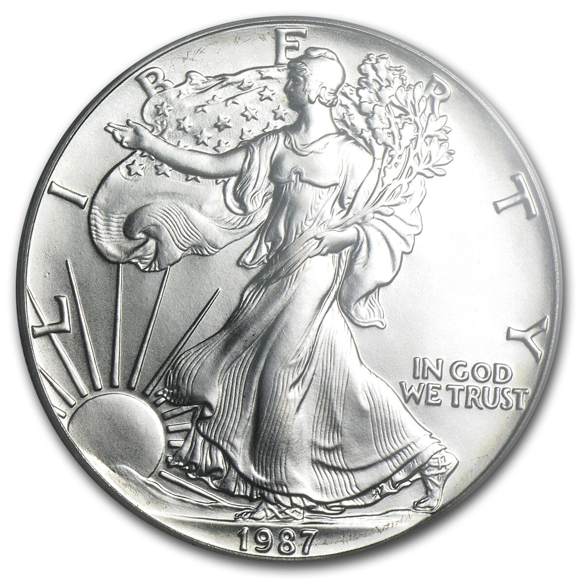 1987 American Silver Eagle MS-69 PCGS