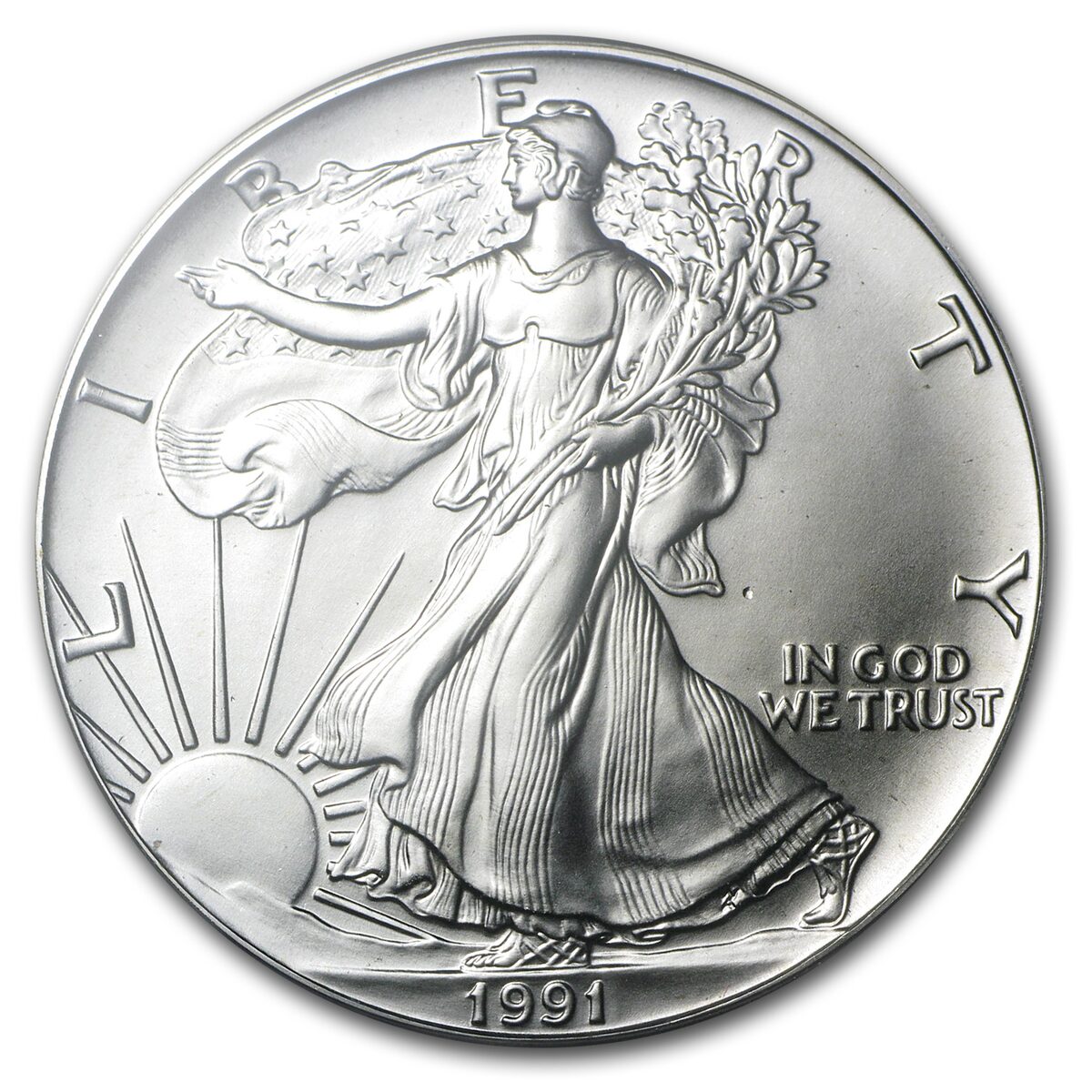 1991 American Silver Eagle MS-69 PCGS